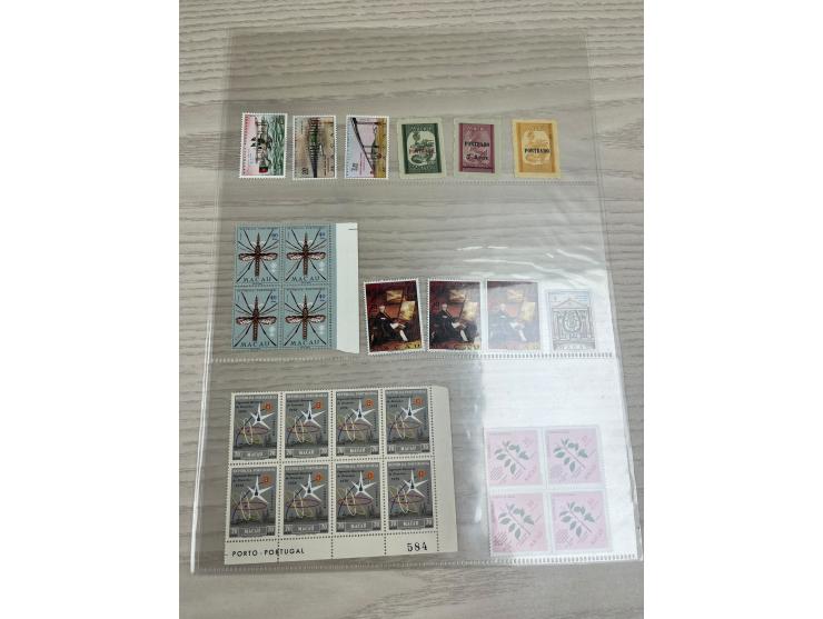 mostly in complete sests, including some blocks of 4. Large quantity. Please view.
